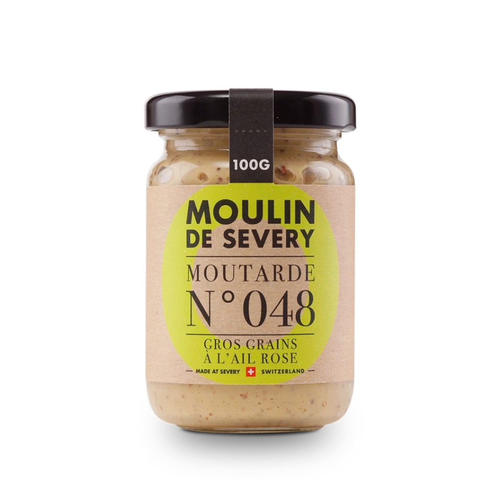 Moutarde gros grains à l'ail rose (pot)