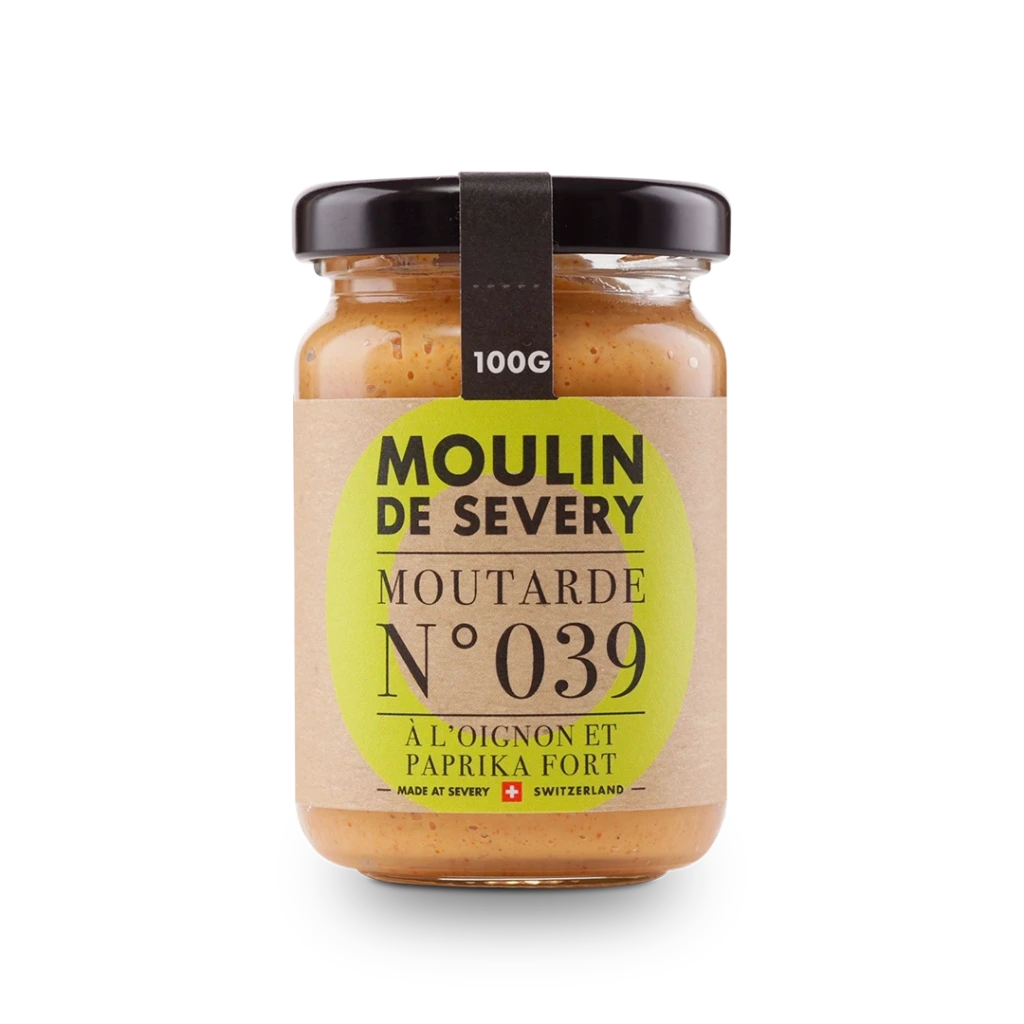 Moutarde à l'oignon et paprika fort (pot)