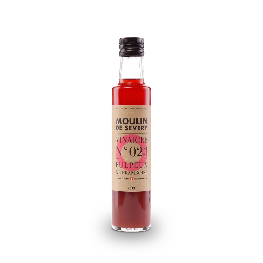 Vinaigre pulpeux aux framboises (25 cl)